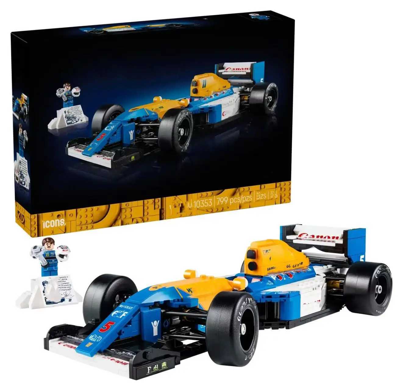 10353 Racing Car Model Mechanical Building Block Assembly Adult Gift Collection Decoration Home Decoration Ornament Z251008