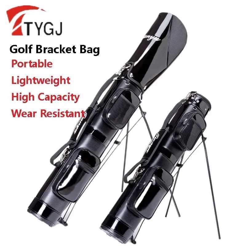 TTYGJ PU Leather Golf Bracket Bag Waterproof Lightweight Golf Rack Bag High Capacity Portable Gun Package Can Hold 89 Clubs J251008