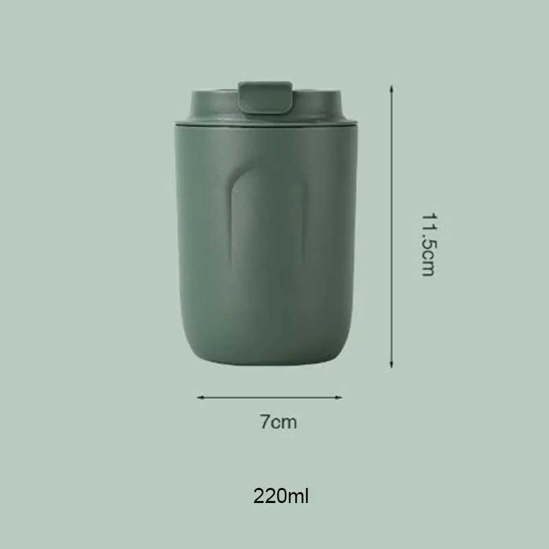 220ml Mini Thermo Coffee Cups Mug 316 Stainless Steel Travel Thermal Mug Tumbler Leakproof Pocket Cup Insulated Hot Water Bottle C251008