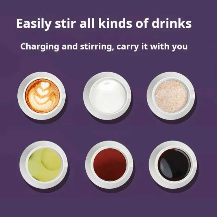 Wireless Milk Warmer Heating Mixing Cup For Coffee Cereal 3000mAh Bottle C251008