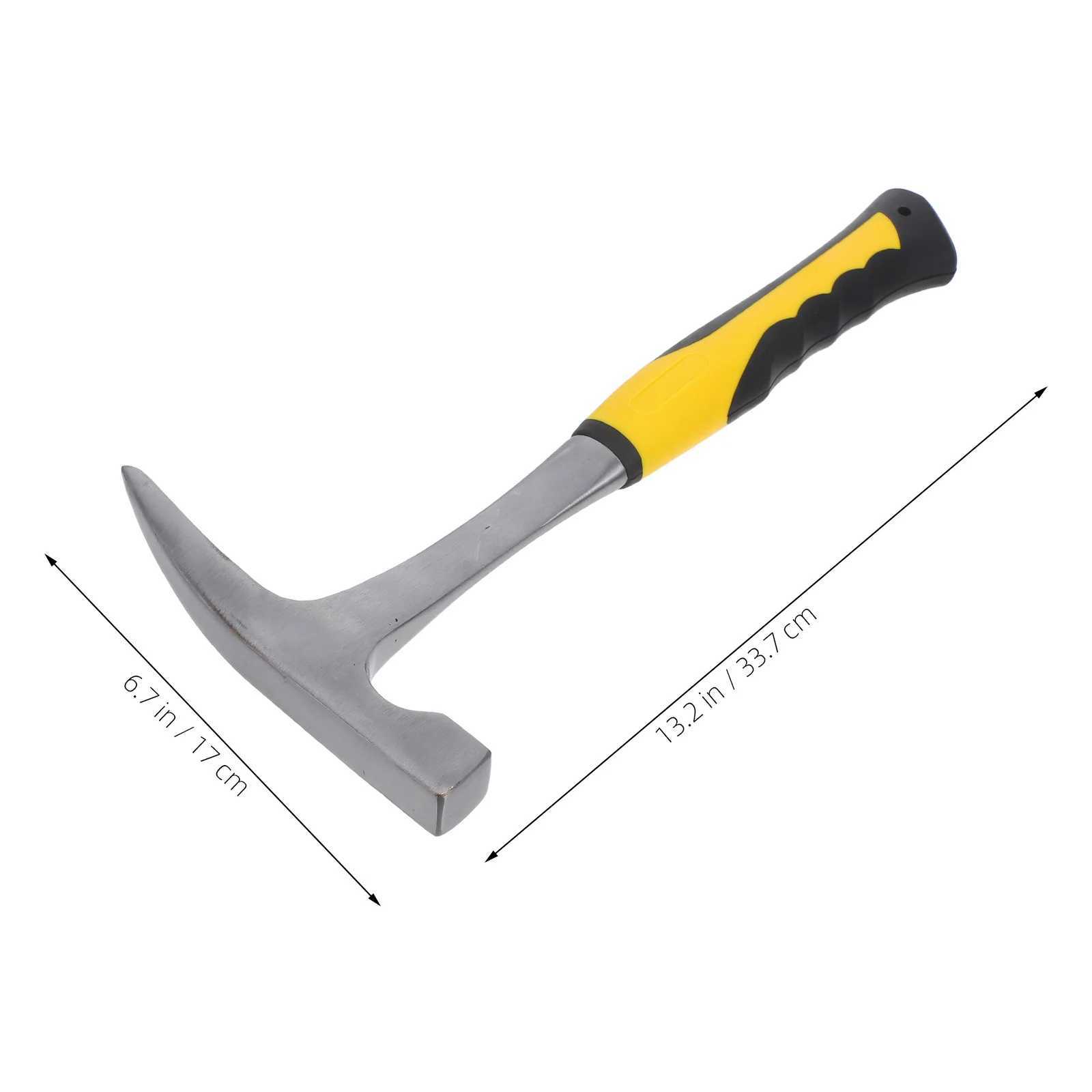 Geological Hammer Shock Absorbing Handle Rock Masonry Hammer with Arrowhead Tip for Geological Survey Outdoor Exploration J251121