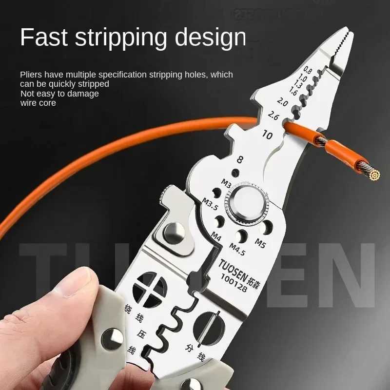 NEW Outdoor Multi Functional ELEctrician Pliers for Wire Splitting and StripPING for ELEctricians Home Outdoors J251121
