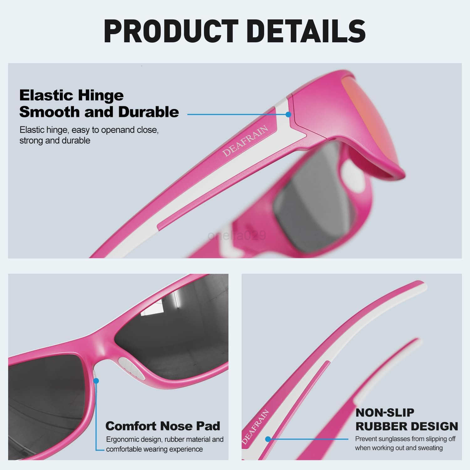 Polarized Sports Sunglasses for Men Women Driving Fishing Cycling Running UV Protection W251008