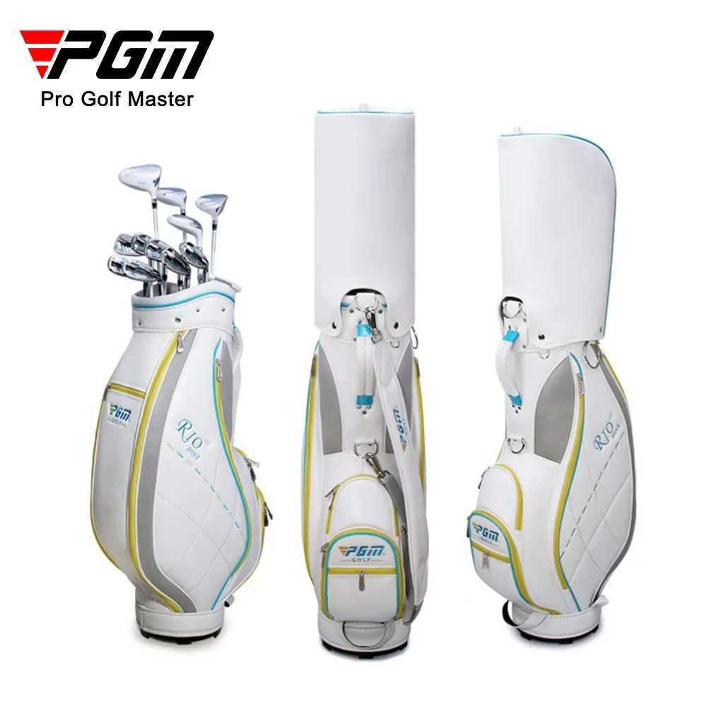 Pgm Women Golf Bag Waterproof Golf Standard Bag Sports Cart Club Airbag Holds Portable Breathable Large Capacity Package QB042 J251008