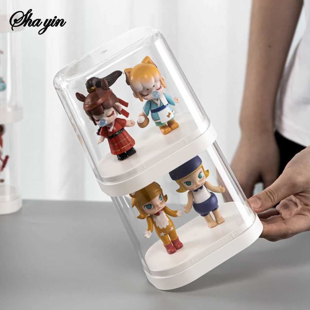 4PCS Transparent Dustproof Storage Display Wall Box for Blind Figures Handmade Dolls Lego Display Case Bubble Mart Storage Box C251008