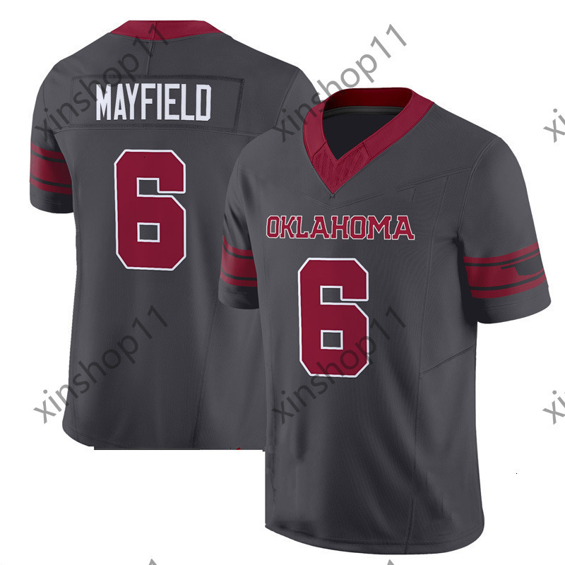 Baker Mayfield Oklahoma Sooners Football Jersey John Mateer Top Jaydn Ott Kyler Murray Barnes CeeDee Lamb Deion Burks Custom Men Women Youth Jerseys