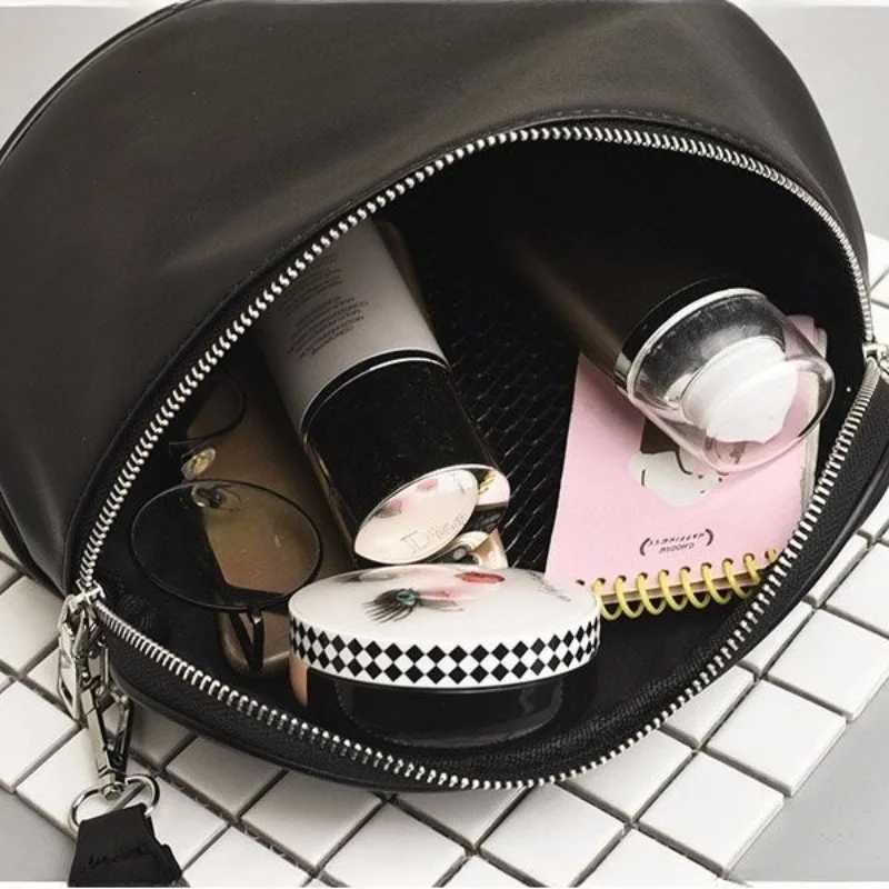 PU Phone Pouch Casual Zipper Fashion Unisex Belt Bag Solid Color Shoulder Totes Simple Portable for Shopping Travel Daily SportT251007