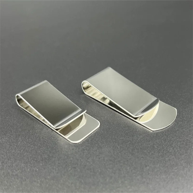 High Quality Stainless Steel Metal Money Clip Fashion Simple Silver Dollar Cash Clamp Holder Bill Clamp for Men Women wholesale 250923