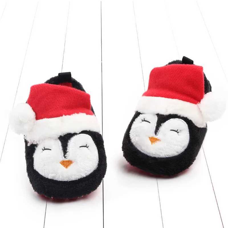 Baby Shoes for Winter Christmas Infant Shoes Cute Santa for Boys and Girls 11CM12CM13CM 012 Months Warm Lining Inside Soft C251008