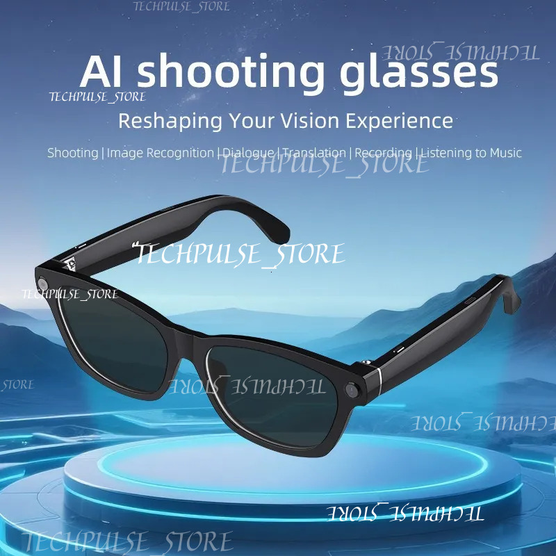 Best-Selling AI Camera Smart Glasses V03-T5 With 8Mp HD Video Recording, Call Music Functions, Voice tech73 Assistant, And Bluetooth