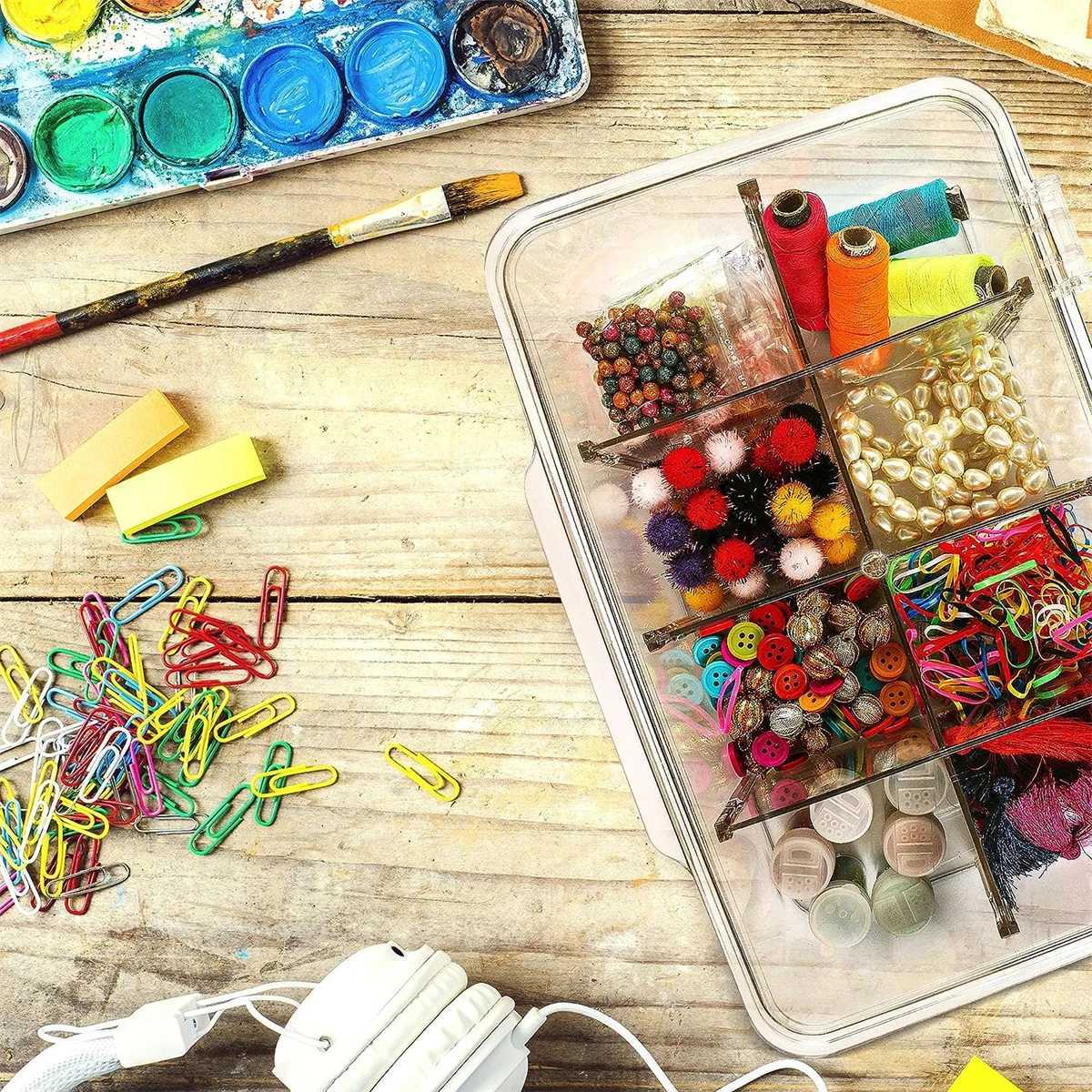 Transparent Tea Bag Snack Storage Box Food Pantry Office Multifunction Storage Box with Lid Acrylic Seal Coffee Sugar Container C251008