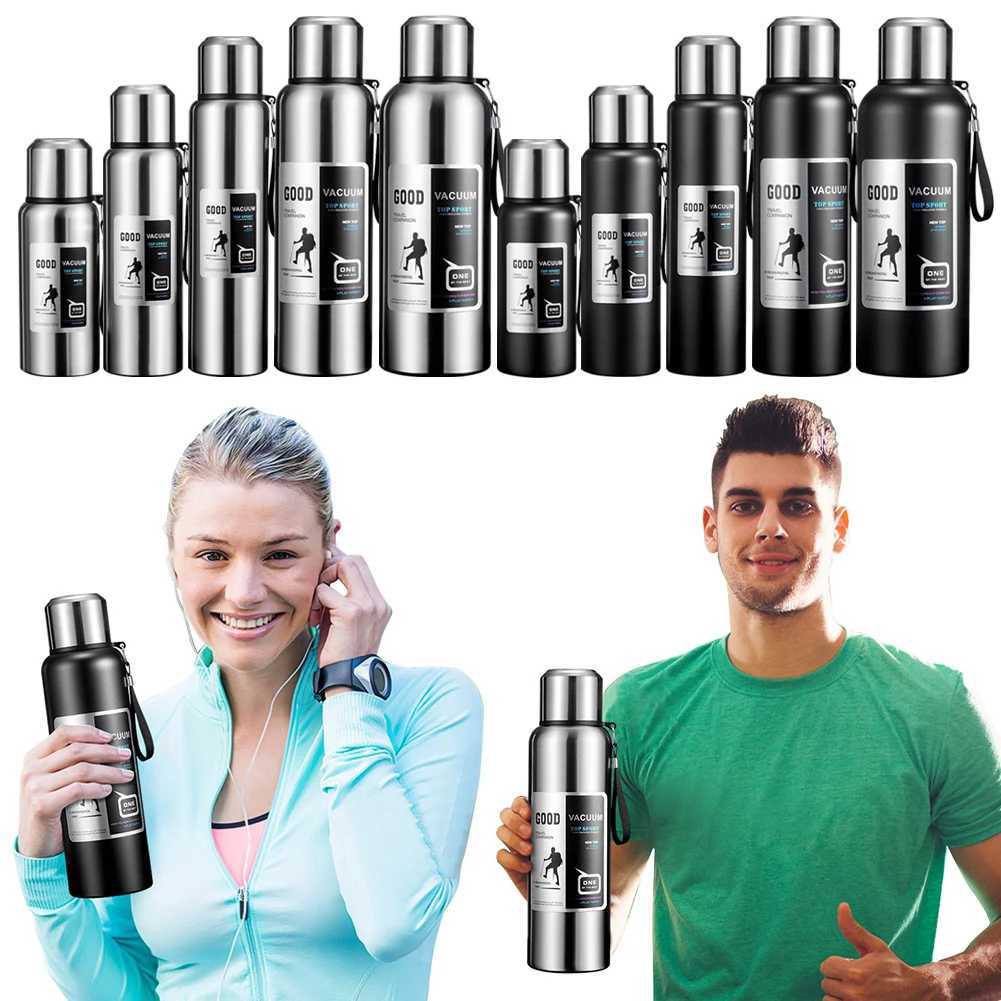 Thermal Water Bottle Large Capacity Portable Insulation Tumbler Stainless Steel Vacuum Double Insulation Cup for Hot Cold Drinks C251008