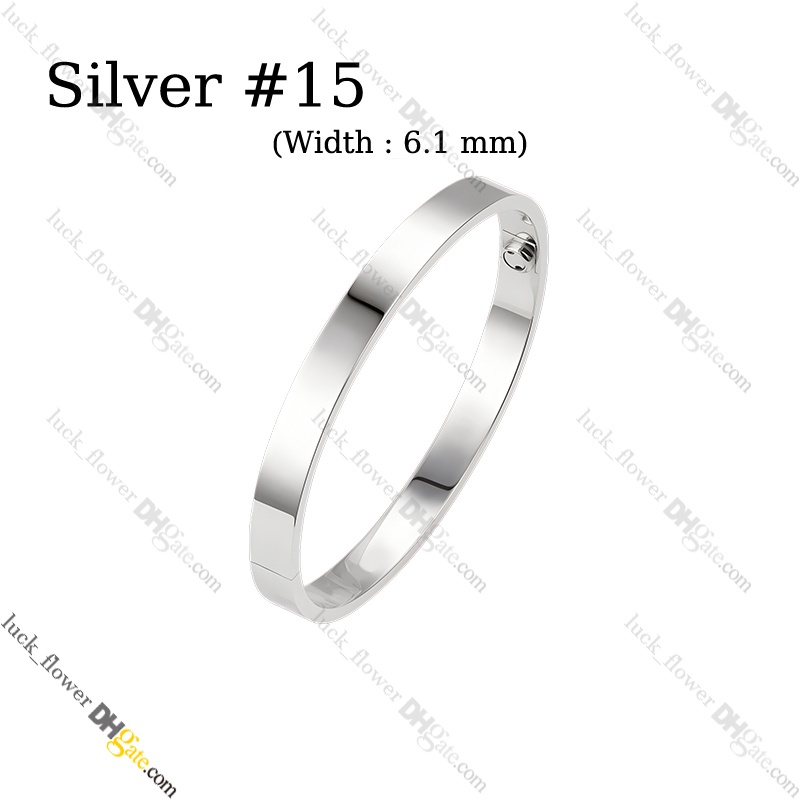 Designer Bracelet Jewelry Designer for Women Love Screw Bracelet Titanium Steel Bangle Gold-Plated Never Fading Non-Allergic,Gold/Silver/Rose, Store/21621802