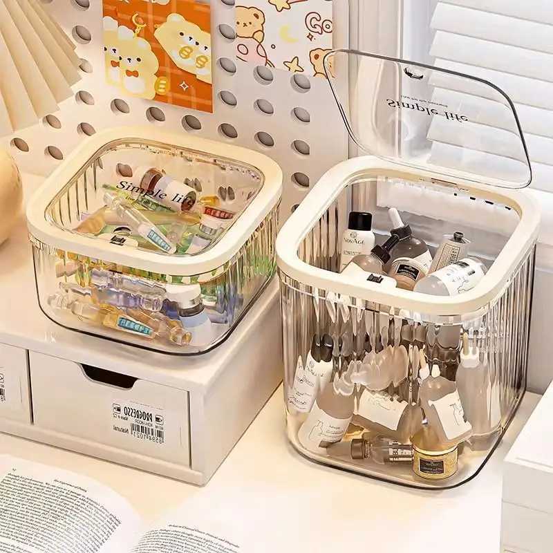 MultiSize Transparent Hair Accessory Storage Box FoodGrade Material Dustproof Lid for MultiScene Use C251008