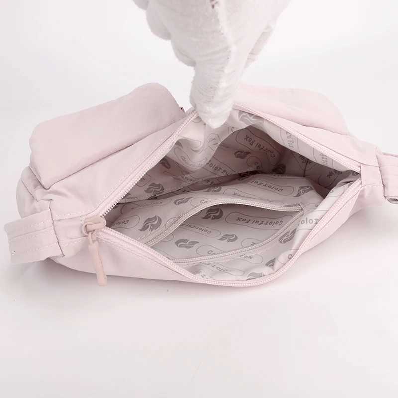 Womens Nylon Crossbody Bag Casual Shoulder Bag MultiPocket Underarm Bag Messenger Bag Fashionable Tote Shoulder BagT251007