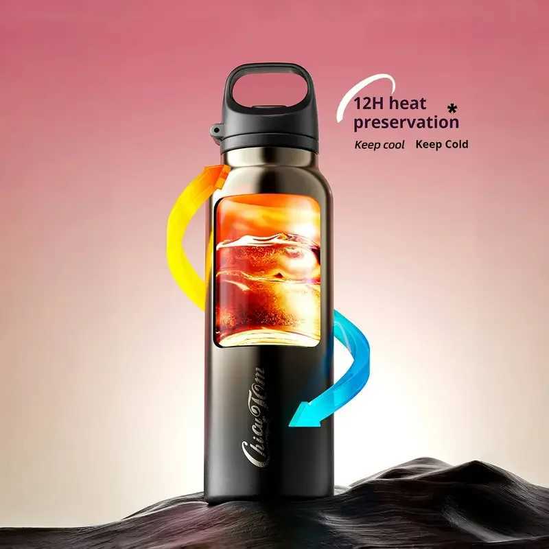 Stainless Steel Portable Water Bottle Leakproof Sports Cup for Outdoor Cycling Hiking Gym Travel Halloween Christmas Gift C251008