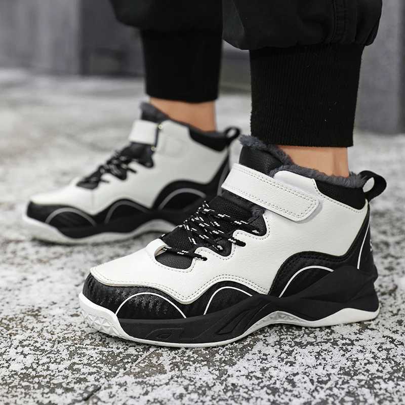 Winter Kids Sneakers for Sport Fashion Breathable Children Warm Plush Casual Boys Girls Tenis Shoes C251008 XJ260303