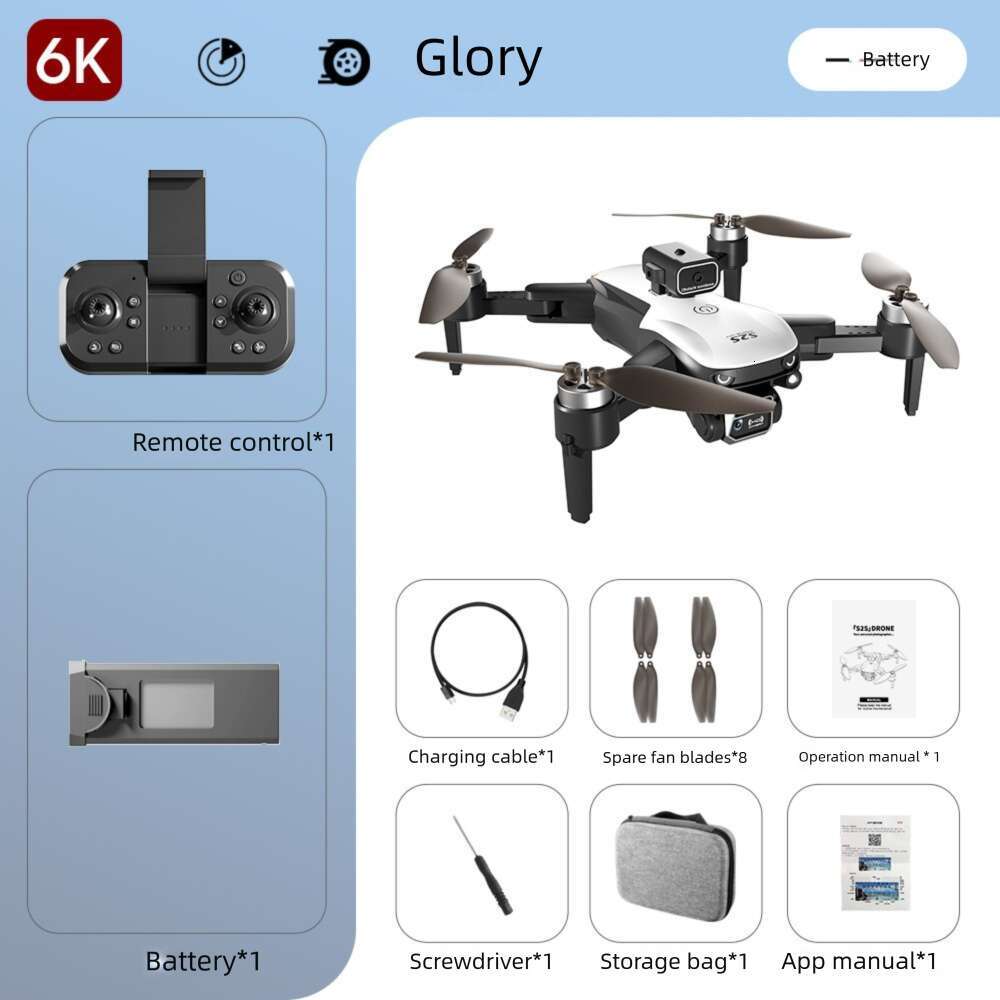 Brushless Drone S Ultra Long Battery Life Four Axis Flying Aerial Photography Remote Control Aircraft Optical Flow Dual Lens Positioning
