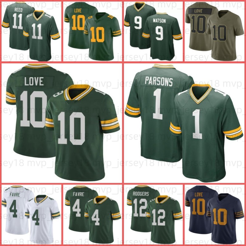 Josh Jacobs Watson Love Football Jersey Micah Parsons Lukas Van Ness Edgerrin Cooper Xavier McKinney Rashan Gary Romeo Doubs Luke Musgrave Matthew Golden Wicks