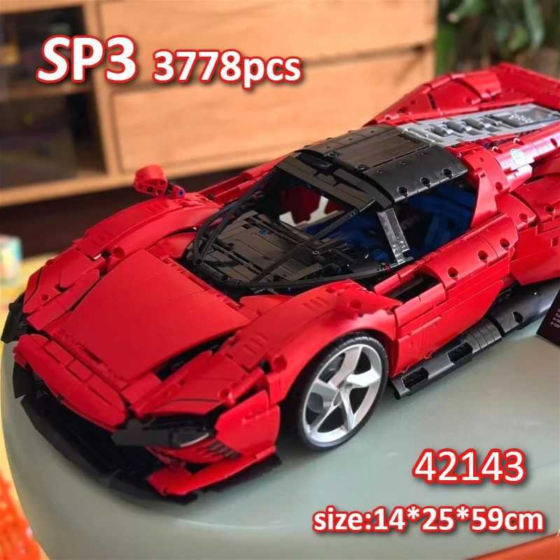 New 42143 Supercar High Tech Technical SP3 Model Building Block Sport Car Toys for Boys Girls Birthday Gift Christmas Gifts Z251008