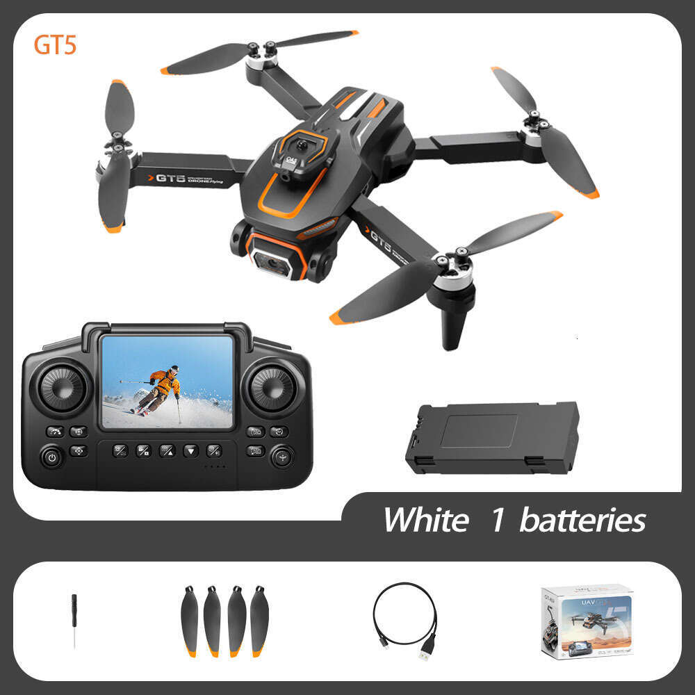 GT Brushless Aerial Photography Drone Obstacle Avoidance Quadcopter Optical Flow Positioning Toy Flying Remote Control Screen