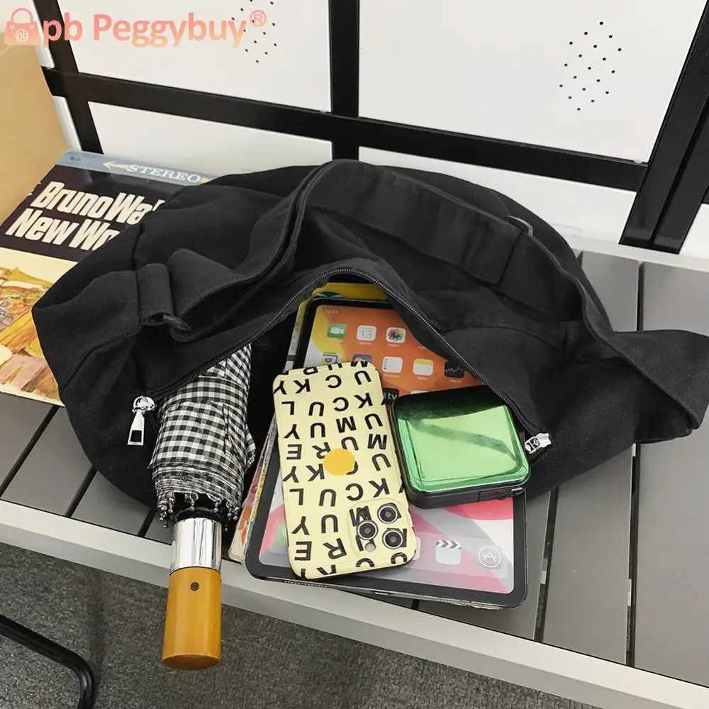 Messenger Bags Crescent Women Crossbody Bag Solid Color Simple Fashion Japanese Style Casual Large Capacity Travel Sling BagT251007