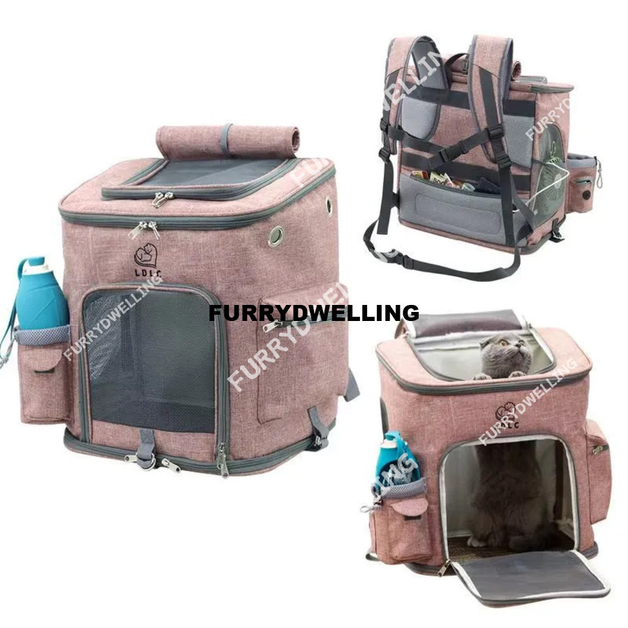 Cat Shoulder Strap, Dog Backpack Expandable, Well Ventilated, Dwe74 Wool Pad, Perfect For Hiking, Camping, Fixed Pets, 22 Pounds About 10 Kilograms