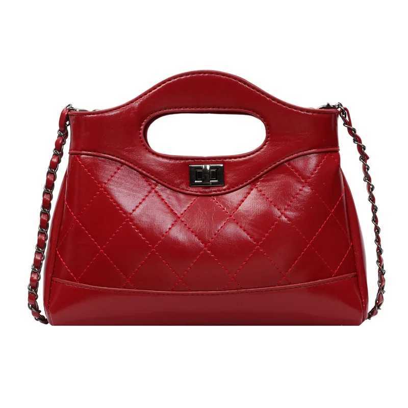 Designer 2025 SpringSummer Tweed Chain Handle Shoder Bag VintageInspired Instagrammable Crossbody Luxury Feel Wen1 Y251120