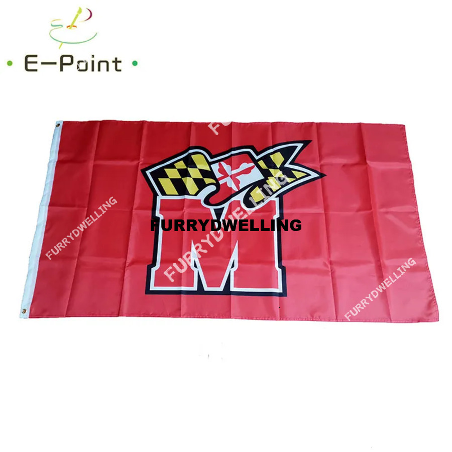 NCAA Maryland Terrapins Flag 3*5Ft 90Cm*150Cm Polyester Banner Decoration Dwe74 Flying Home & Garden Flag Festive Gifts