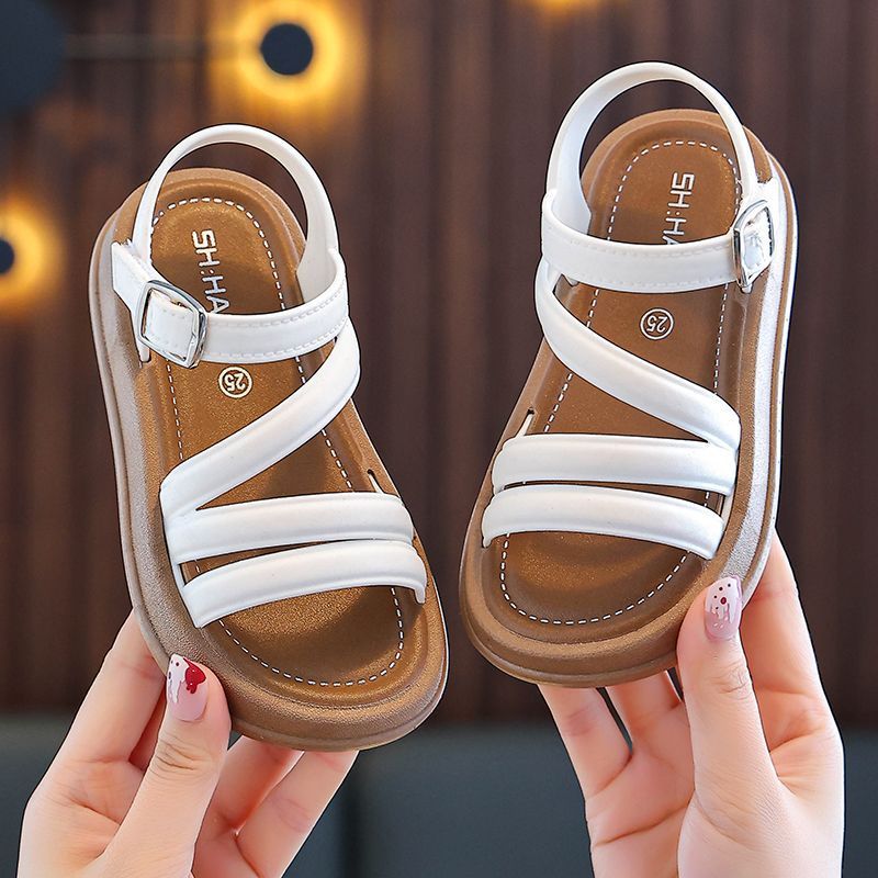Baby Girls Sandals Summer Casual Toddlers Sandals Girls Flat Shoes Fashion Happysteps Casual Non Slip Kids Sandals Youth Beach Shoes Size 21 - 35 Size