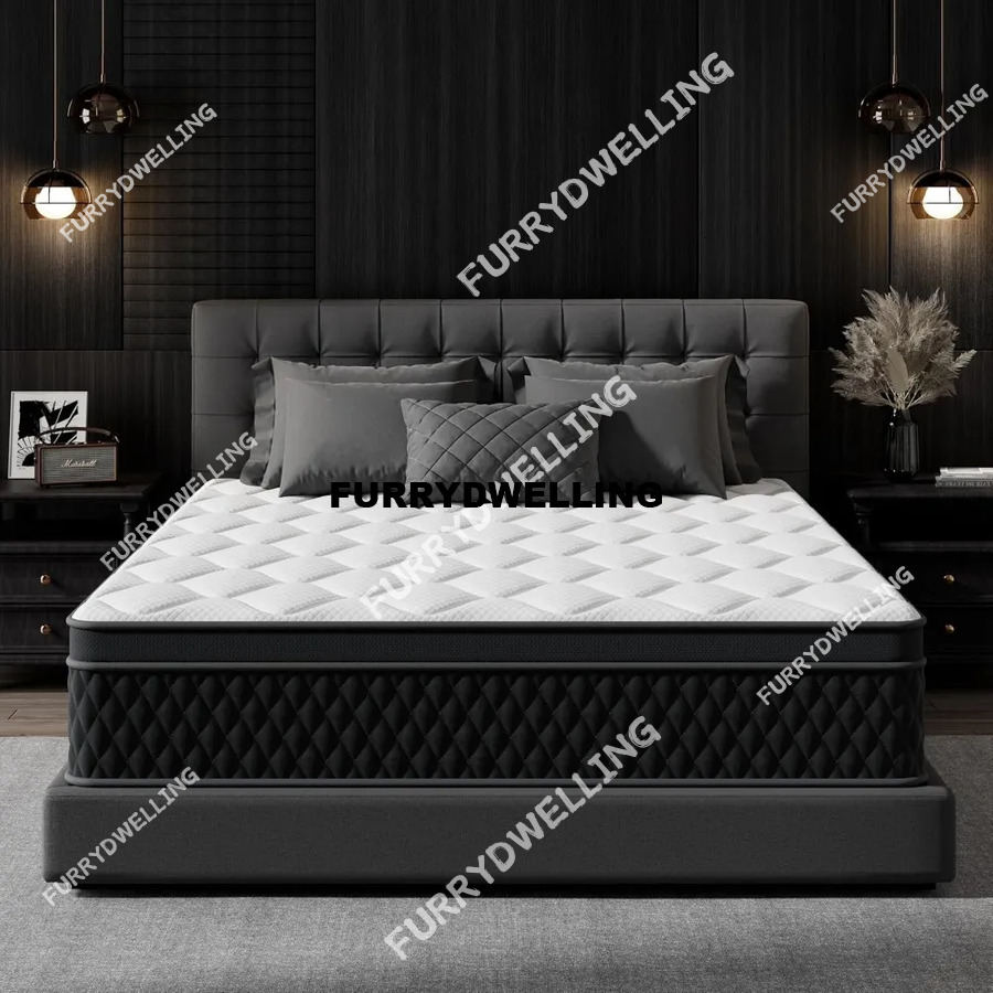 Dwe74 King Mattress, 10 Inch Hybrid Memory Foam In A Box, Individually Wrapped Pocket Coils Mattress For Isolate Motion