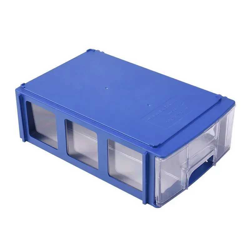 10 Pieces Drawer Storage Box Stackable Rectangular Small Parts Tool Storage Box Office Desktop Organizer C251008