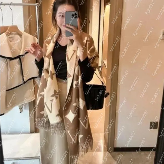 New Luxury Designer Scarf Pashmina For Designers Warm Scarfs Fashion Classic Men And Women Cashmere Wool Long Shawl 7736 With Box