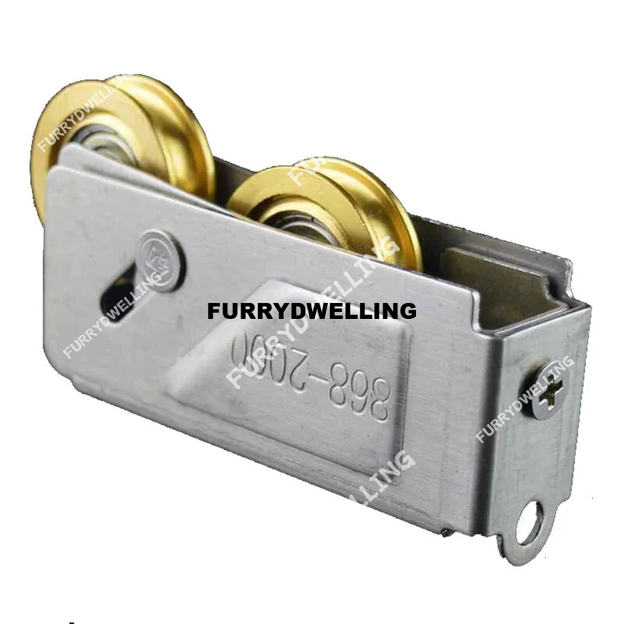 868-2000-Type Balcony Sliding Plastic Steel Door Pulley Aluminum Alloy Glass Dwe74 Screen Window Brass Wheel Muted Roller Hardware