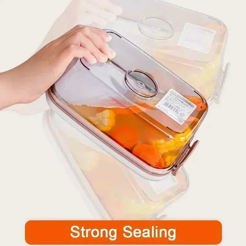 Vacuum Sealed Food Storage Box Clear FreshKeeping Box Capacity Food Dispenser Transparent Container with Vacuum Pump C251008