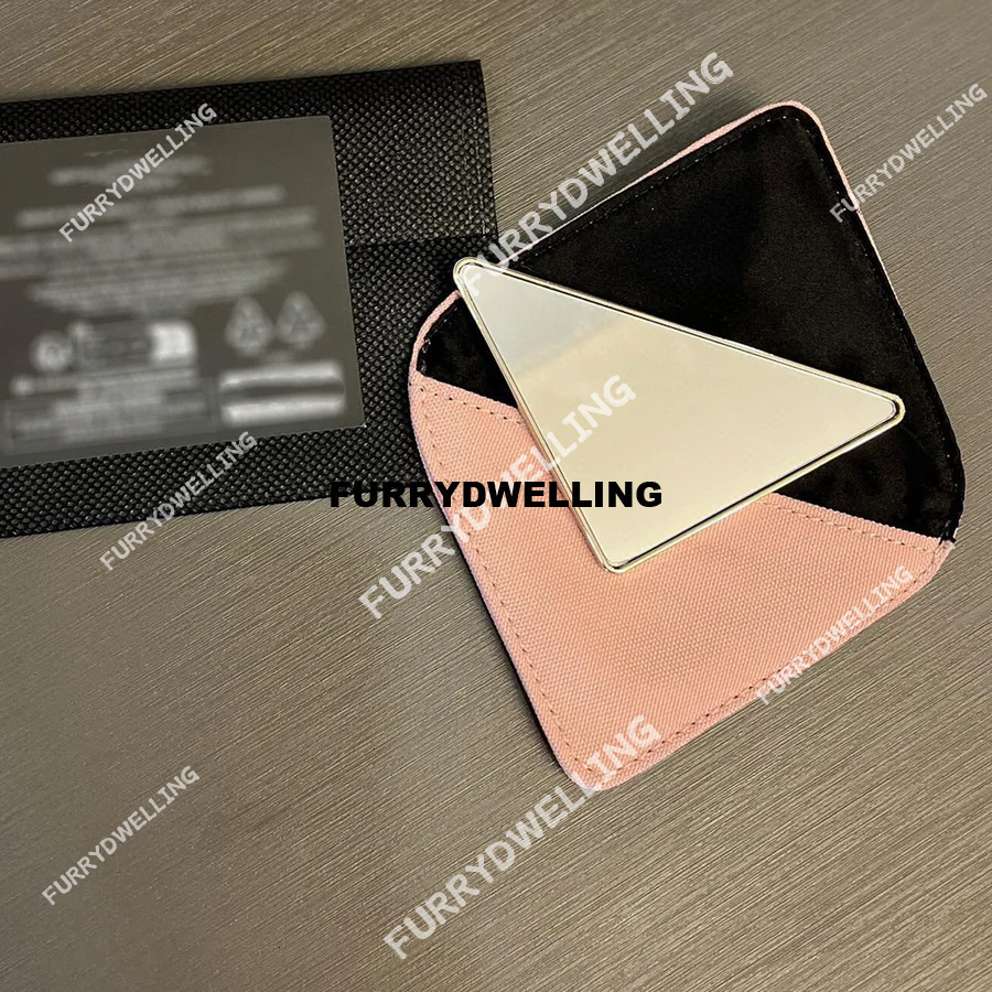 Designer Triangle Portable Hd Make-Up Makeup Mirror With Dwe74 Dust Bag For VIP Client