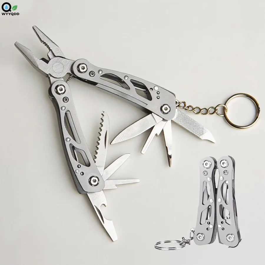Mini Multifunction Knife Pliers Stainless Steel Pliers Mini Multitool Folding Hand Tools EDC Camping Outdoor Tactical Knife J251121