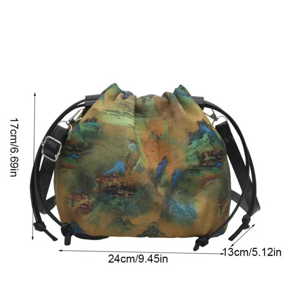 Cloth Flower Handbags Chinese Style Shoulder Bag Ethnic Style Crossbody Bag Cosmetic Bag Wallet Hanfu Drawstrings Bag WomenT251007