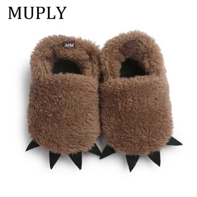 Cute Modeling MUPLYPaw Baby Warm Slippers 2025 Winter Baby Boys Girls Shoes First Walkers Baby Clothing For 018M C251008