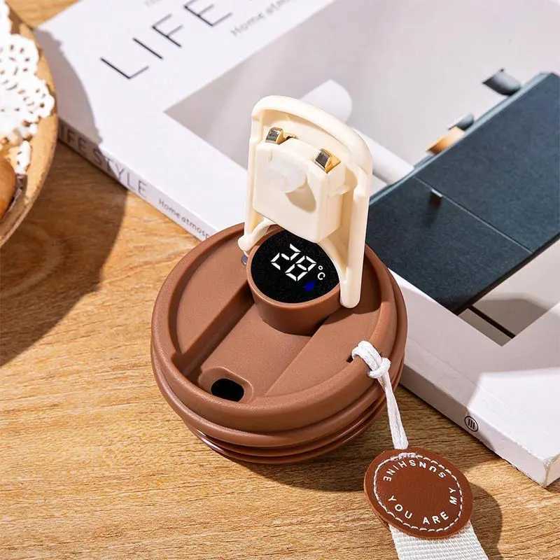 450ML 316 Stainless Steel Thermal Mug WithTemperature DisplayOutdoor Vacuum Insulated Cup Cold Hot Thermos Water Bottle C251008