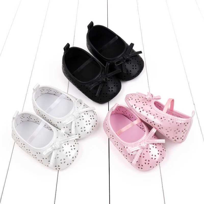 Spring and Autumn Style Princess Shoes Hollow and Breathable PU Leather Baby Walking Shoes Hollow Girls Baby Walking Shoes C251008