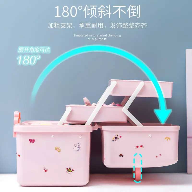 Childrens Hair Accessories Storage Box Baby Head Rope Hairpin Rubber Band Head Jewelry Dressing Cute Girl Jewelry Box Large Cap C251008
