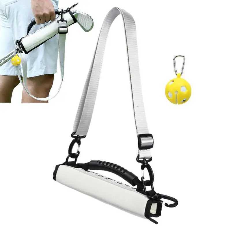 Golf Club Bag With Golf Ball Clip Adjustable Carrying Bag Adjustable Shoulder Strap Golf Clubs Carry Bag Handbags Golf Accessory J251008