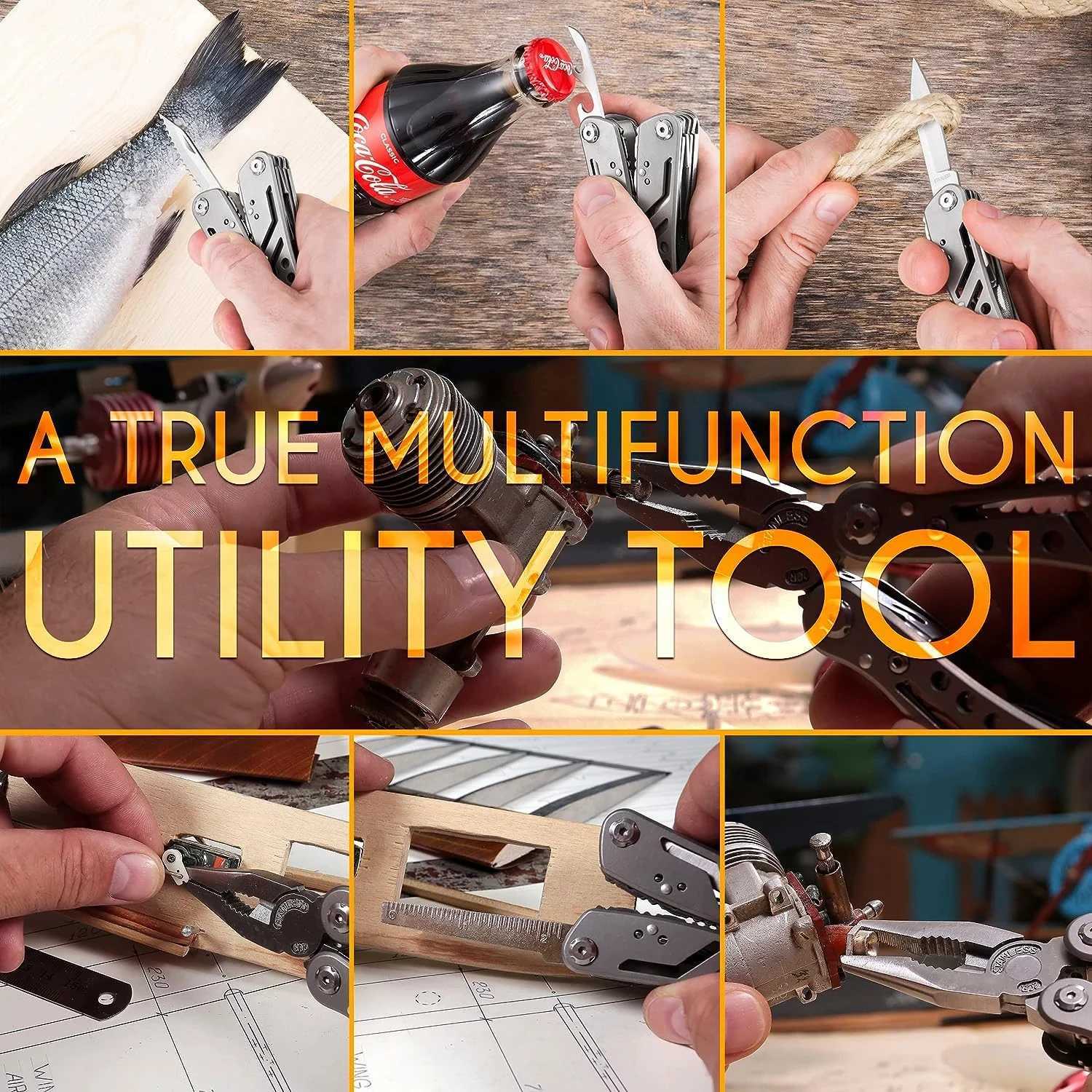 Multitool 24in1 Multitools Pliers with Professional Multitool for Survival Camping and Hunting Gifts for Men Dad Hus band J251121
