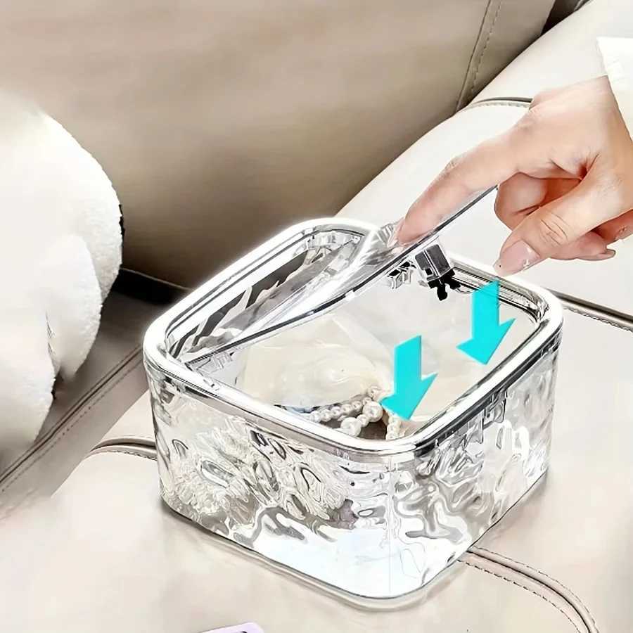 Hair Accessories Clear Organizer Acrylic Storage Box With Lid for Girls Home Desktop Jewelry Bathroom Accessories Storage Box C251008