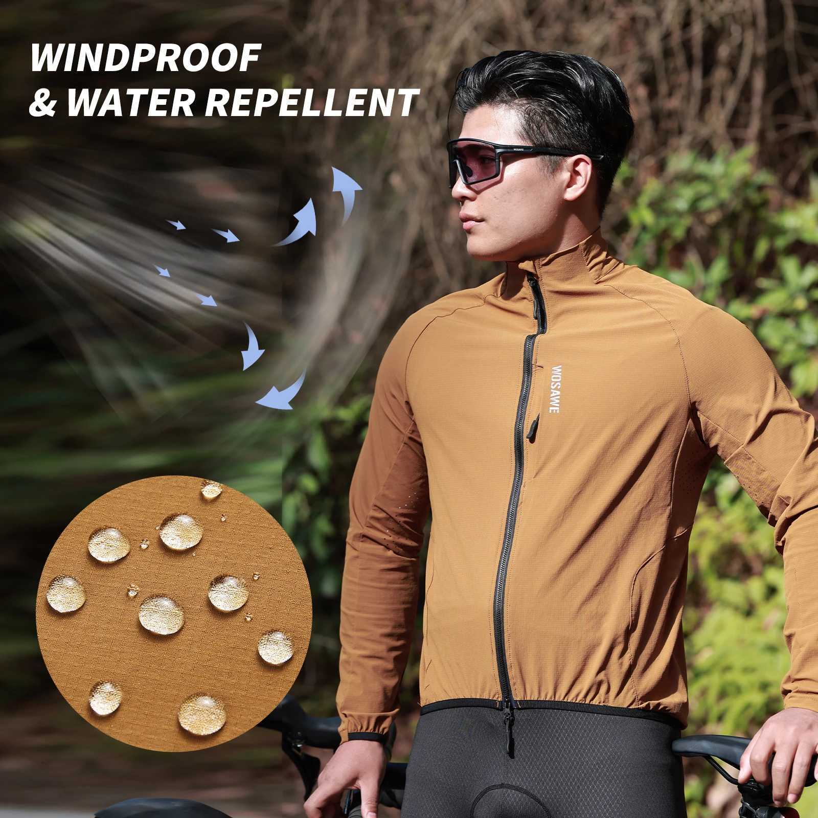 WOSAWE Summer Bike Jacket Waterrepellent Cycling Jacket Outdoor Hiking Fishing Sportswear Sun Protection Long Jersey YKK Zip J251008