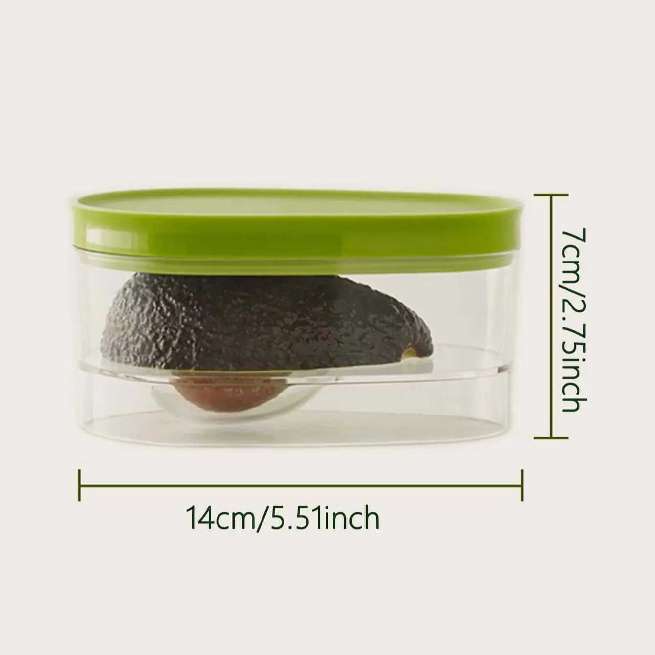 1pc Avocado Food Storage Box Space Saving Avocado Saver Plastic Fruit Container for Kitchen Crisper Vegetable Organizer C251008
