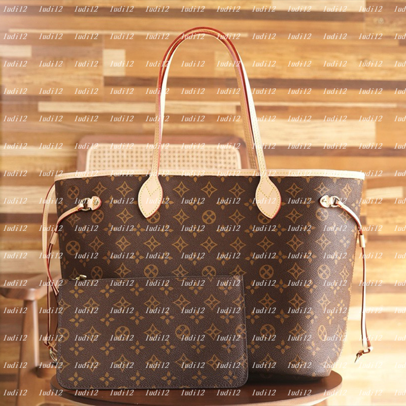 10a COW LEATHER neverfulltote Double Up Bag Womens crossbody shoulder bag designer handbag Luxury shopping bag wallet mirror quality tote leather Composite Bag