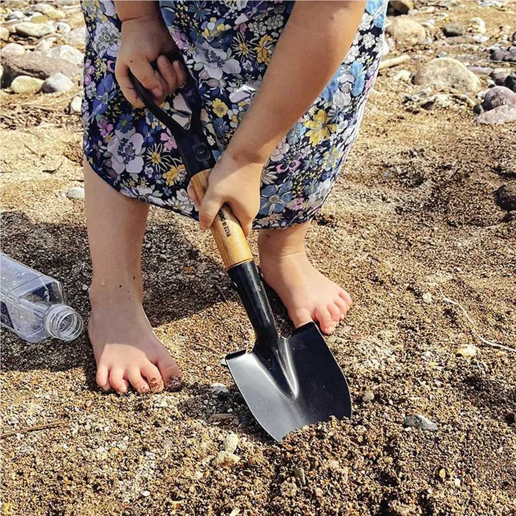 358505cm Digging Shovel Manganese Steel Shovels Kids Trowel Waterproof Rustproof Garden Scoop for Beach Camping Outdoor J251121