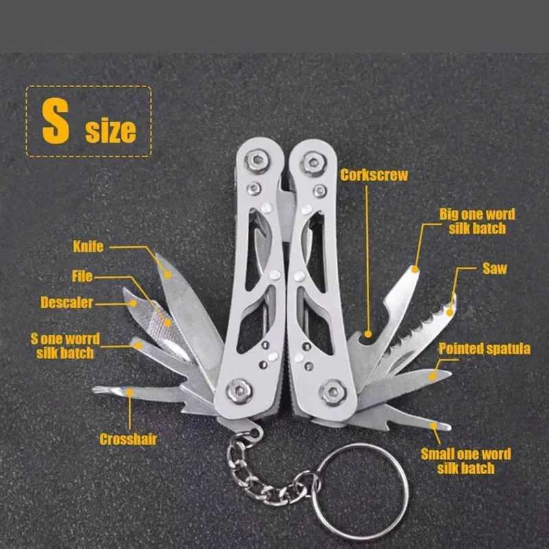 New Folding Multitool POCket Knife Pliers Mini PortabLE Fold Outdoor Hunting Survival Tactical Multipurpose Repair Tool J251121